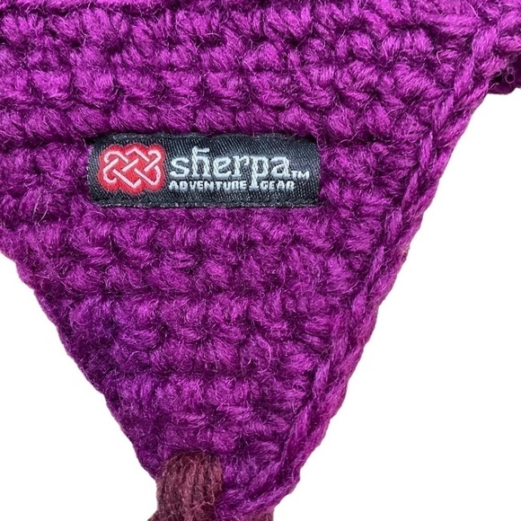 Youth Sherpa Adventure Gear Winter Hat 100% Wool Fleece lined Made in Nepal - Picture 7 of 13